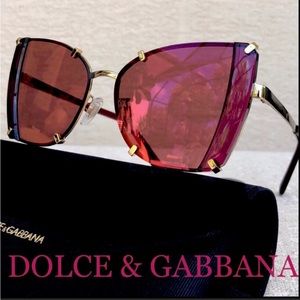 DOLCE & GABBANA 53mm BUTTERFLY style sunglasses
